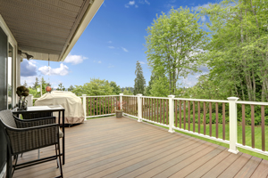 Backyard deck installation in Alpharetta